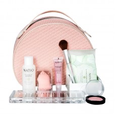 Natio 娜迪奥 彩妆礼品套装 7件套（眼影盘+腮红+卸妆水+卸妆棉+蛋蛋化妆棉+化妆刷+唇蜜+赠品化妆盒）